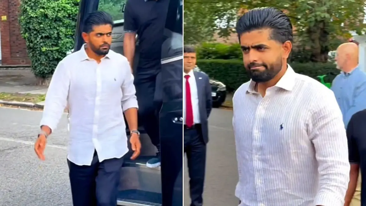 Babar Azam Trolled For 'Rs 15 Hair Dye' As Pakistan Captain Ahead Of King Charles Meeting Amid High Fever Buzz | VIDEO